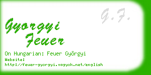gyorgyi feuer business card